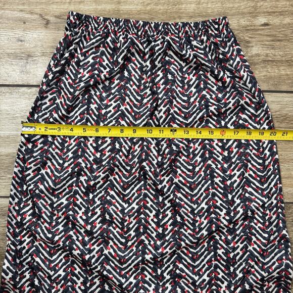 Multicolor Red Skirt Suit Set 2 Pieces Made USA 12 - Picture 11 of 16